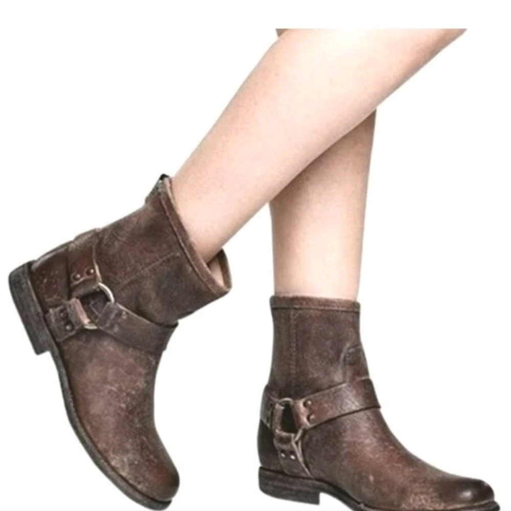 Frye Philip Harness Short Boot (Size 7.5)